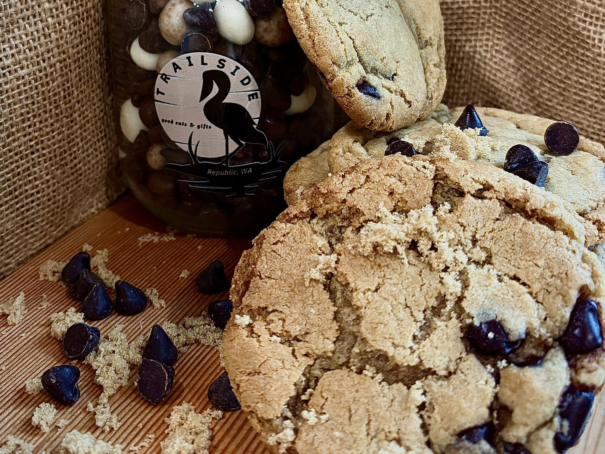 On the left is Tam, the professional artisan baker behind the sourdough, which she crafts at her bakery in Northport, WA. To the right is Tiffany, the owner of Trailside.